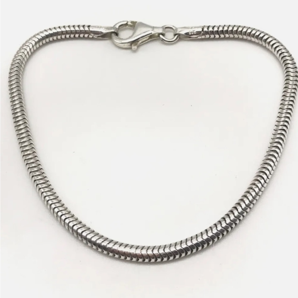 925 Italy Sterling Silver Snake Chain Bracelet